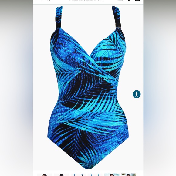 NWT MIRACLESUIT Shadowcat Siren One Piece Swimsuit - Picture 5 of 11